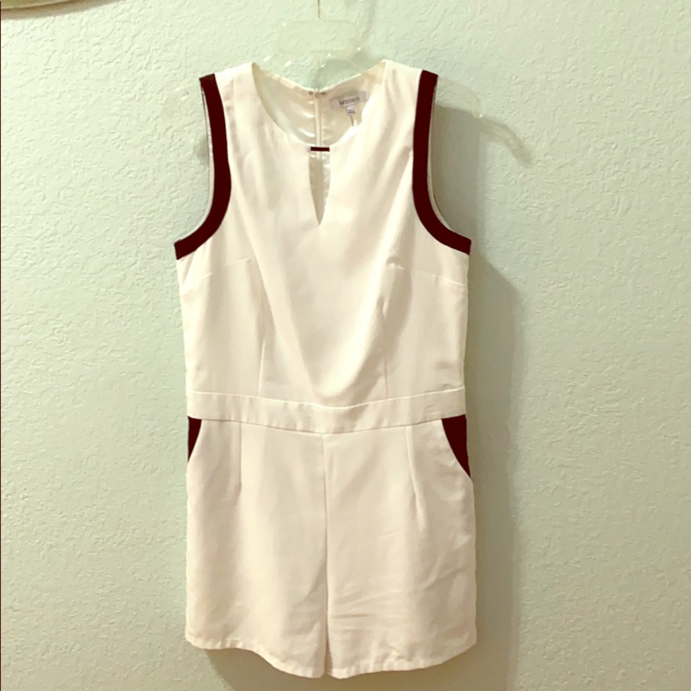 Romper white and black